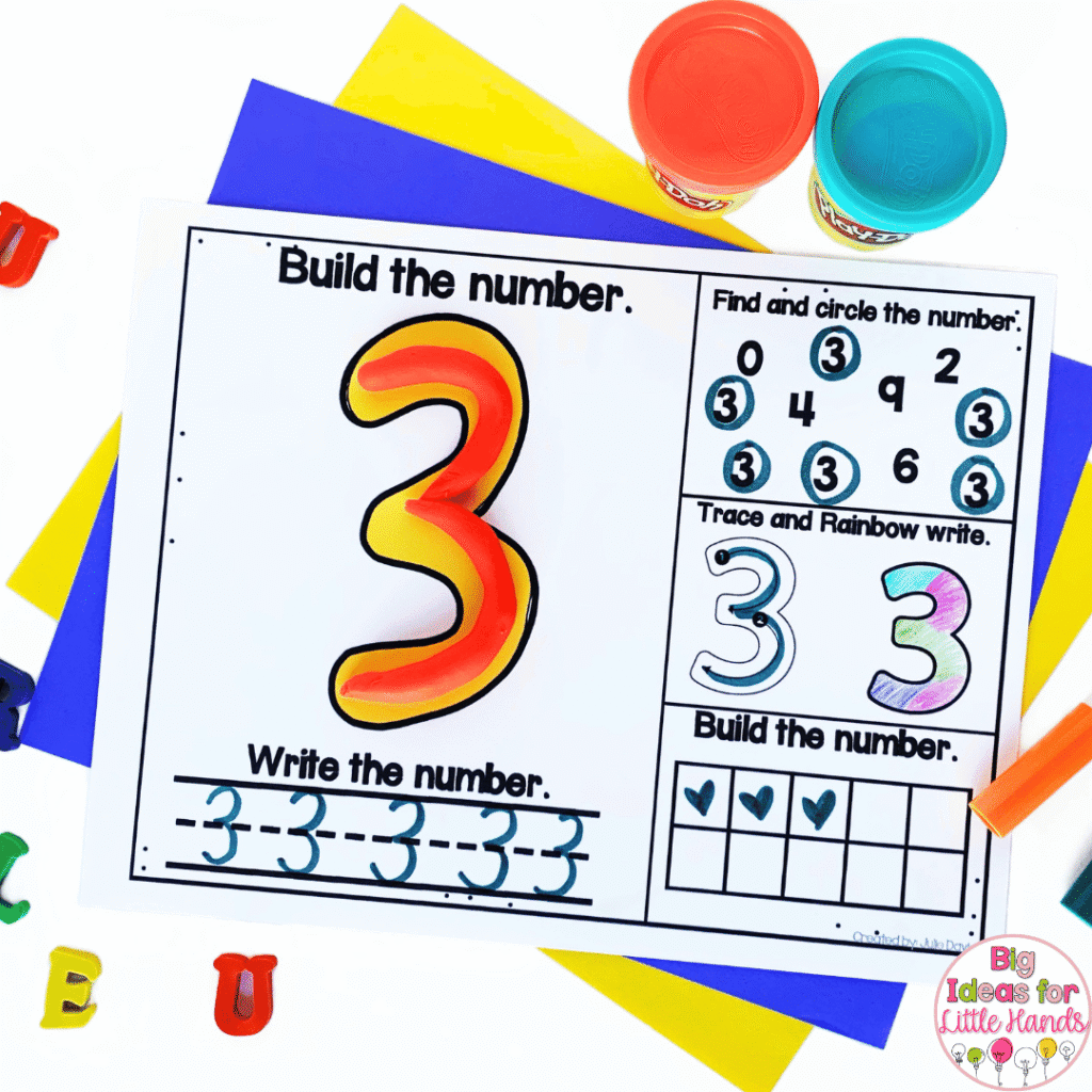 Number sense is another important skill for teachers to focus on during the first month of kindergarten.