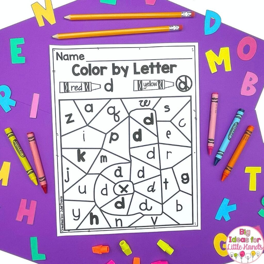 When planning for independent kindergarten centers, apply the same routine to a new skill.