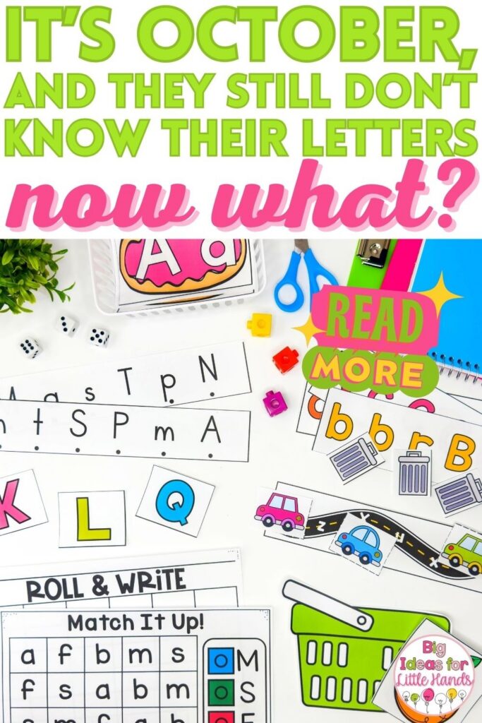 If your kindergarteners still don’t know all their letters by October, don’t panic! This post shares practical, low-prep letter recognition activities and strategies to help students build confidence and strengthen their alphabet skills.