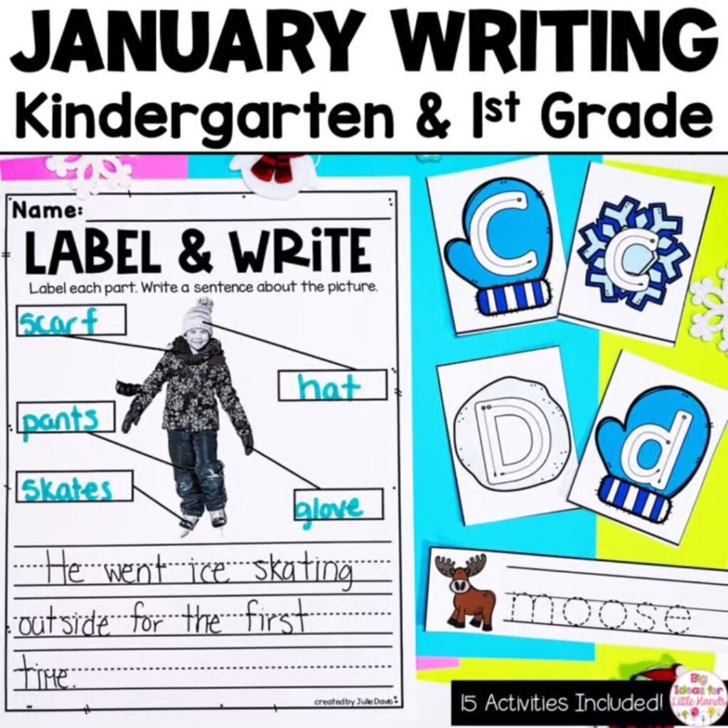 These January writing centers are full of independent literacy activities that you can use during small groups.